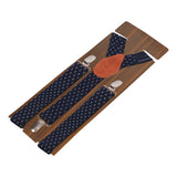 Blue Lining Black Coloured 3cm Strap Width Suspender For Men | Genuine Branded Product Elastic