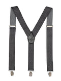 Peluche Black Suspenders for Men