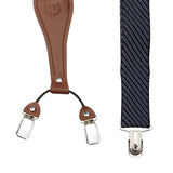 Peluche Eloquent Striped Blue 4 Clips Suspender