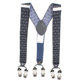 Peluche Blood Diamond Black & Blue 6 Clips Suspender