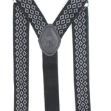 Peluche Voguish Abstract Black 6 Clips Suspender