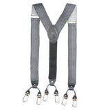 Peluche Metrices Black "Y Back" 6 Clips Suspender (Strap Width- 3.5cm)