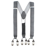 Peluche Metrices Black 6 Clips Suspender