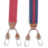 Peluche Striped Fantasy Blue 6 Clips Suspender